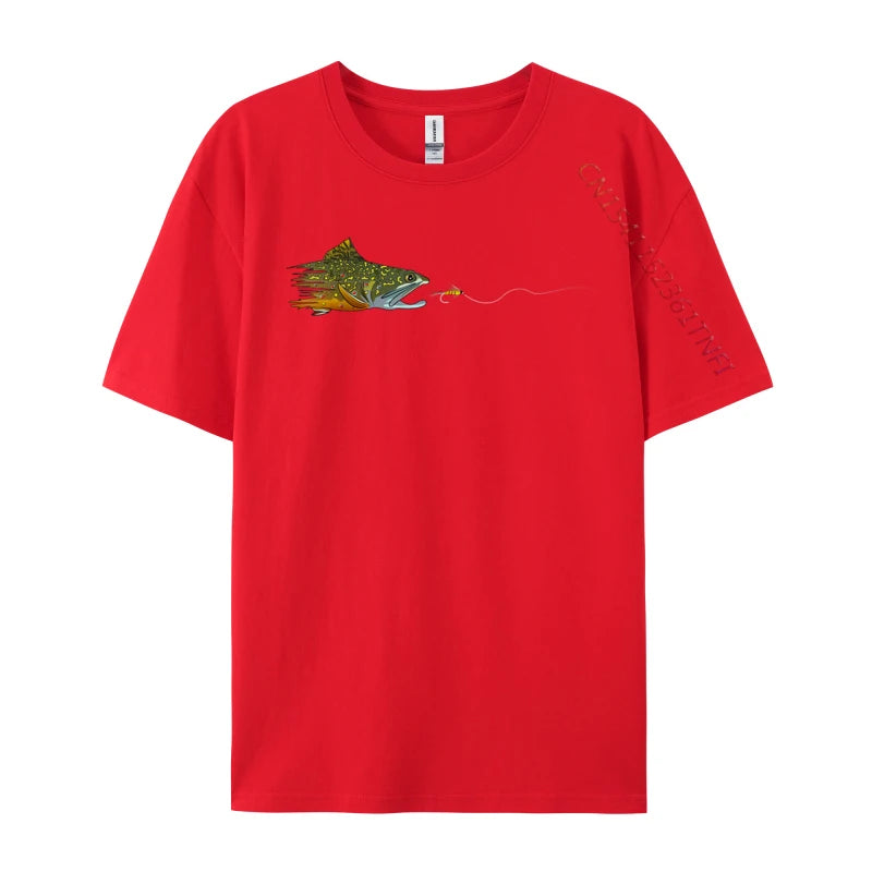 Load image into Gallery viewer, Brook Trout Fly Eat T-shirts
