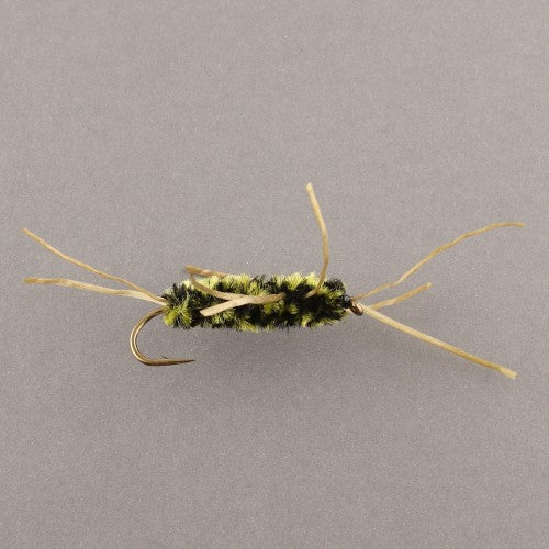 Girdle Bug - BLACK/OLIVE - Hook Size