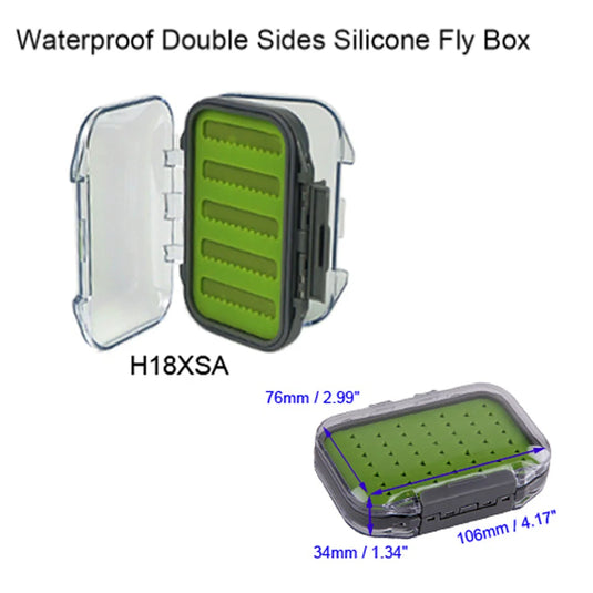 Silicone Waterproof Double sided Fly Box