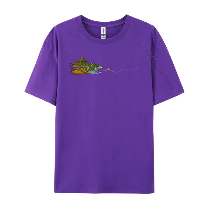 Load image into Gallery viewer, Brook Trout Fly Eat T-shirts
