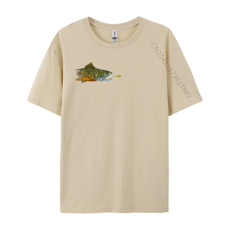 Load image into Gallery viewer, Brook Trout Fly Eat T-shirts
