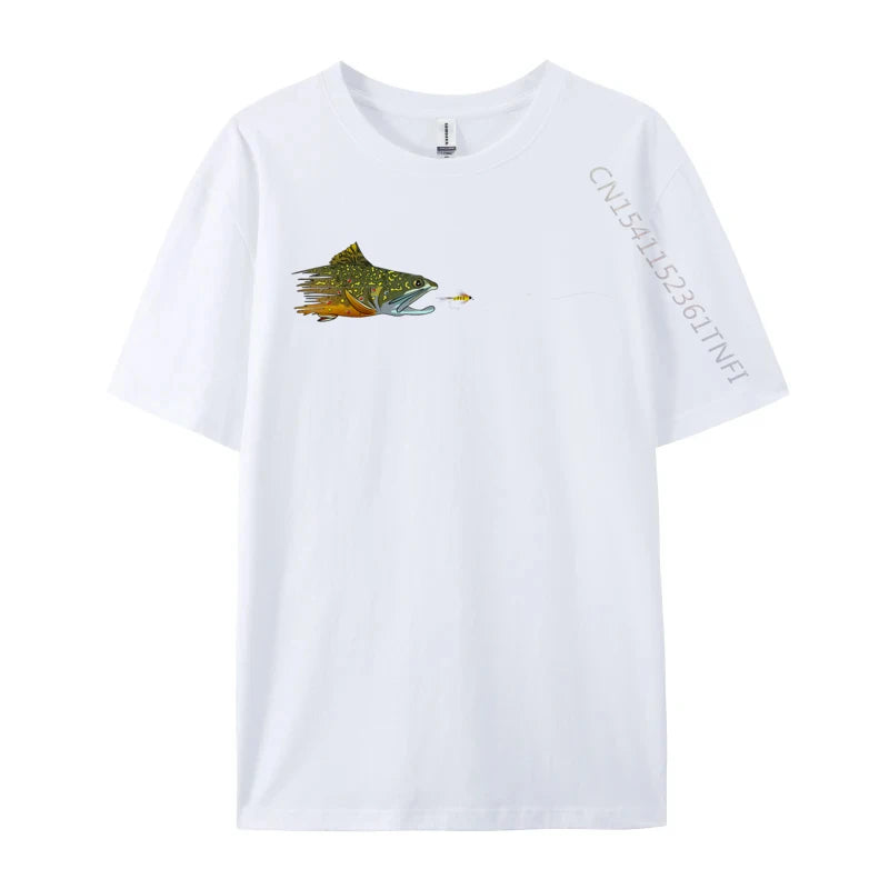 Load image into Gallery viewer, Brook Trout Fly Eat T-shirts
