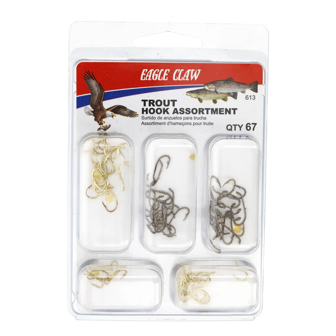 Eagle Claw - Trout Hook Assortment - 67 Pieces