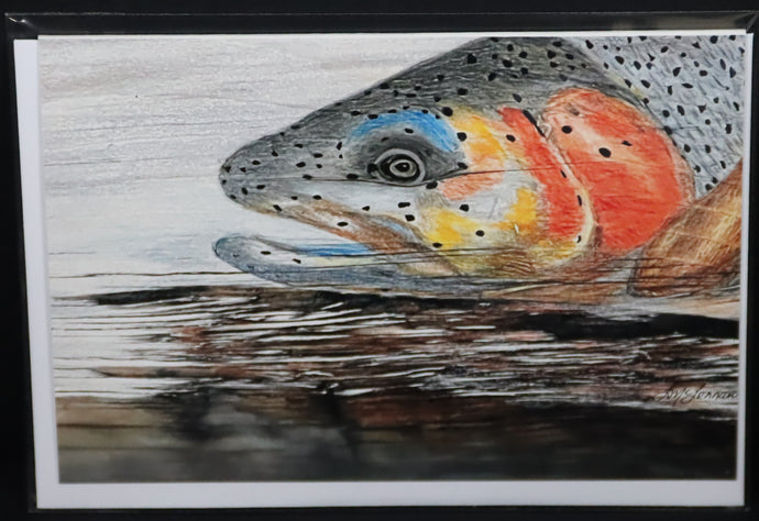 Trout tracks Art Cards - Cutthroat