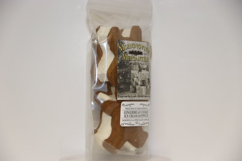 Load image into Gallery viewer, Morningview Mercantile - Freeze Dried Gingerbread Man Ice Cream Sandwiches
