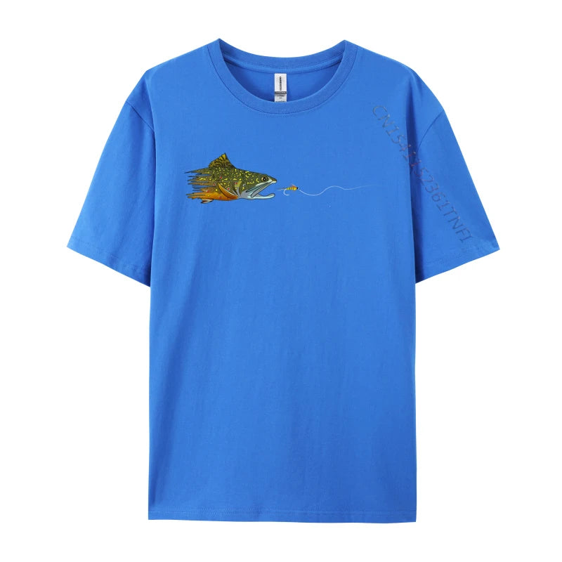 Load image into Gallery viewer, Brook Trout Fly Eat T-shirts
