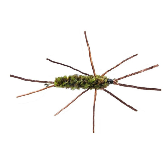 Speckled Girdle Bug - BROWN/OLIVE - Hook Size