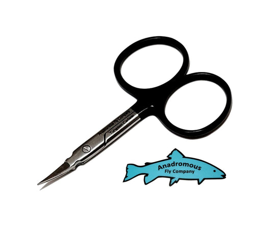 Anadromous - Arrow Point Scissors Curved 3.5