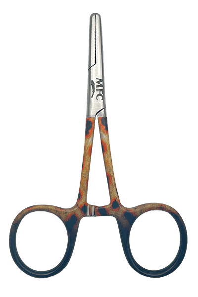 Load image into Gallery viewer, MFC - 5&quot; Straight Tip River Camo Forceps
