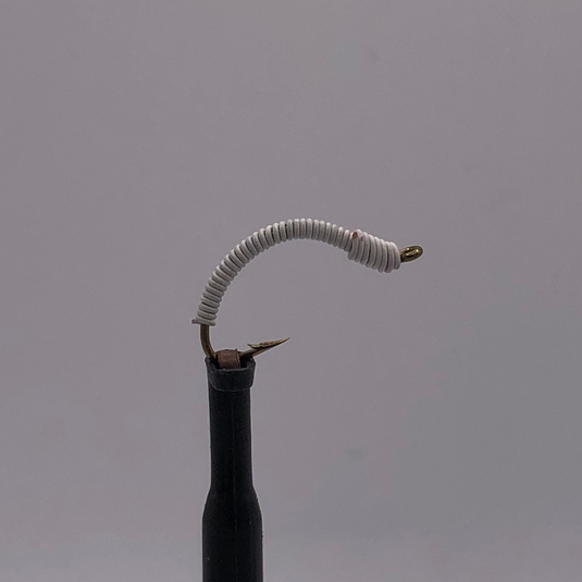 Wire Worm - WHITE - Hook Size #12