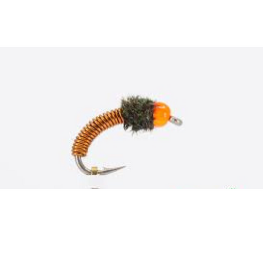 Copper Brassie - ORANGE - Hook Size #12