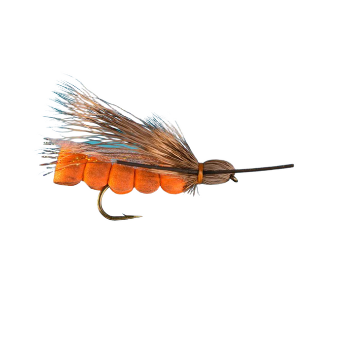 Foam Body Stonefly - ORANGE/BLACK - Hook Size #8