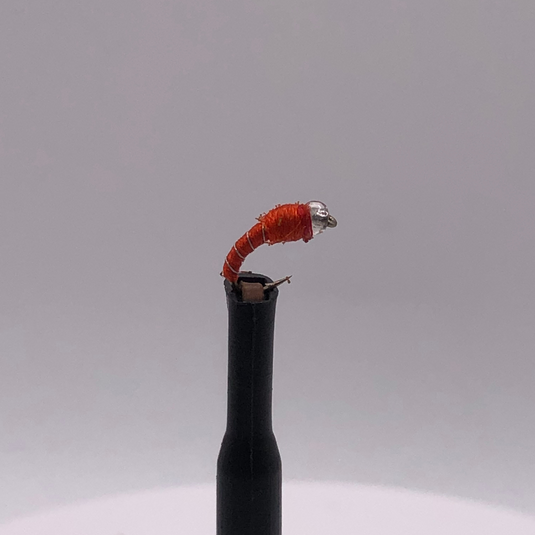 Glass Bead Midge - RED - Hook Size