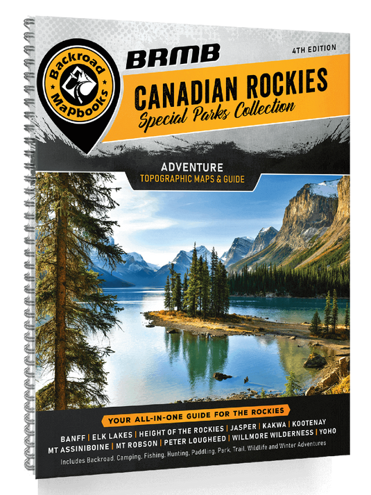 BACKROAD MAPBOOKS - CANADIAN ROCKIES - 4TH EDITION