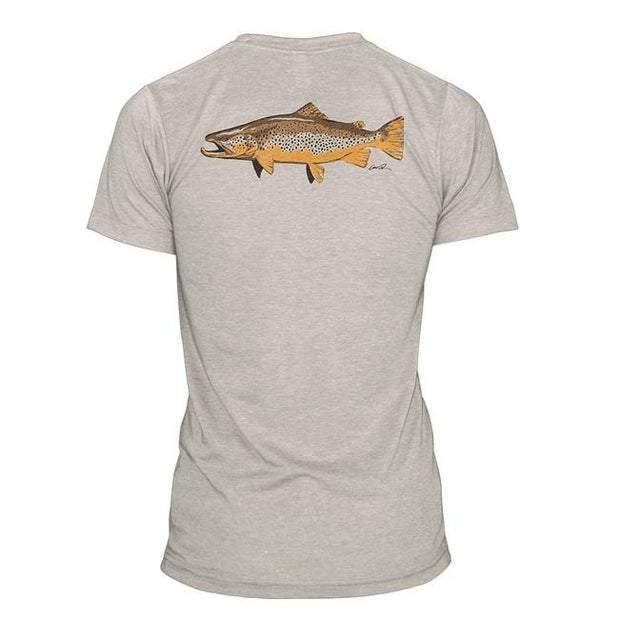 Load image into Gallery viewer, RepYourWater-Artists Reserve Brown Trout Tee - Rocky Mountain Fly Shop
