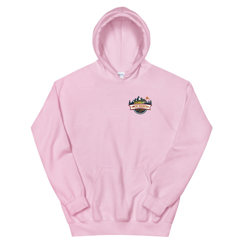 Load image into Gallery viewer, Rocky Mountain Fly Shop - Rocky Mountain &amp; Logo Unisex Hoodie
