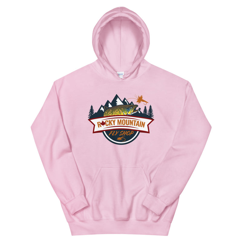 Load image into Gallery viewer, Rocky Mountain Fly Shop - RMFS Logo Unisex Hoodie
