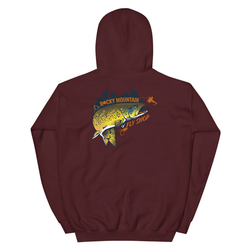 Load image into Gallery viewer, Rocky Mountain Fly Shop - Rocky Mountain &amp; Logo Unisex Hoodie
