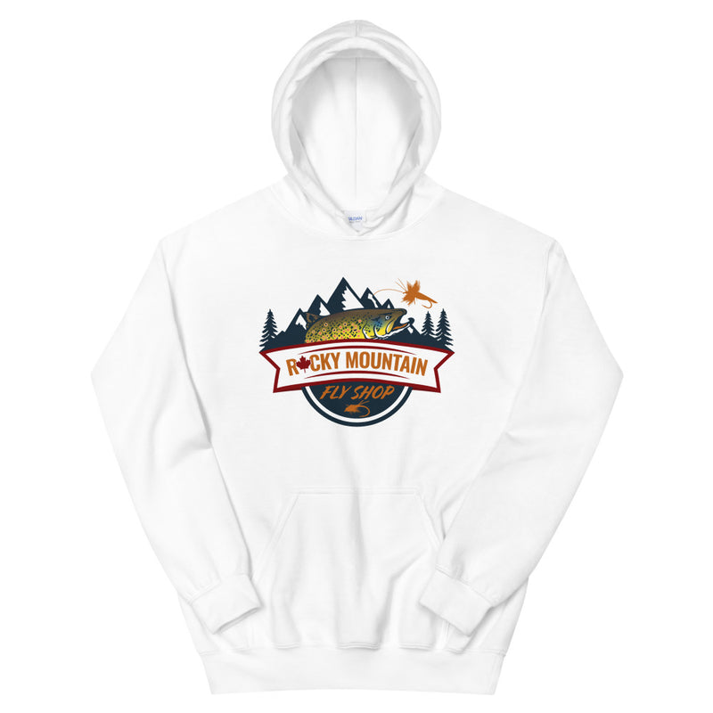 Load image into Gallery viewer, Rocky Mountain Fly Shop - RMFS Logo Unisex Hoodie
