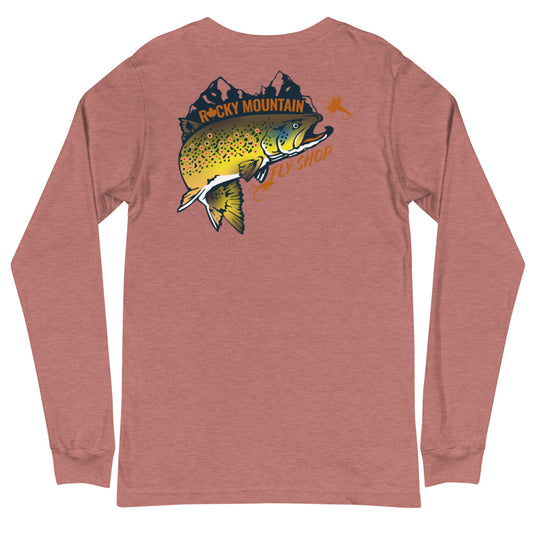 Rocky Mountain Fly Shop - Rocky Mountain & Logo Unisex Long Sleeve Tee