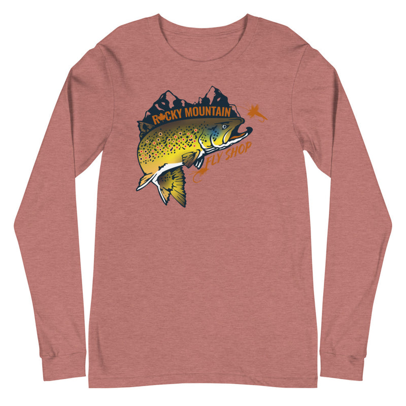 Load image into Gallery viewer, Rocky Mountain Fly Shop - Rocky Mountain Unisex Long Sleeve Tee
