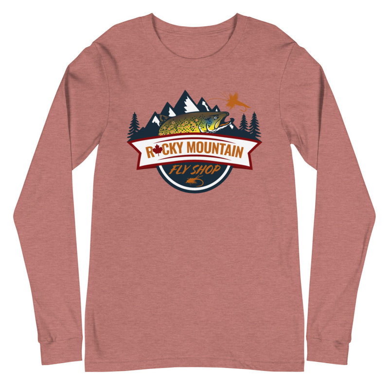 Load image into Gallery viewer, Rocky Mountain Fly Shop - RMFS Logo Unisex Long Sleeve Tee
