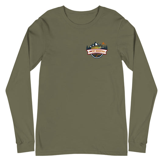 Rocky Mountain Fly Shop - Rocky Mountain & Logo Unisex Long Sleeve Tee