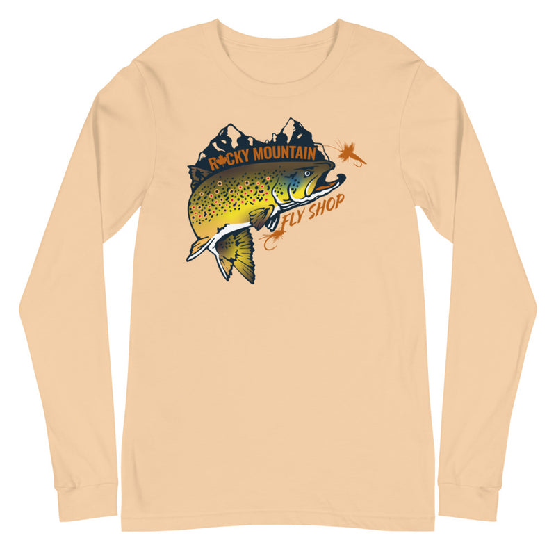 Load image into Gallery viewer, Rocky Mountain Fly Shop - Rocky Mountain Unisex Long Sleeve Tee
