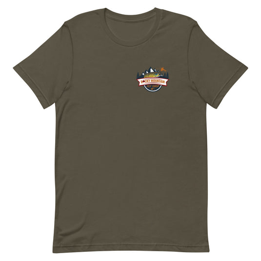 Rocky Mountain Fly Shop - Squatchy Brown Trout Short-Sleeve Unisex T-Shirt