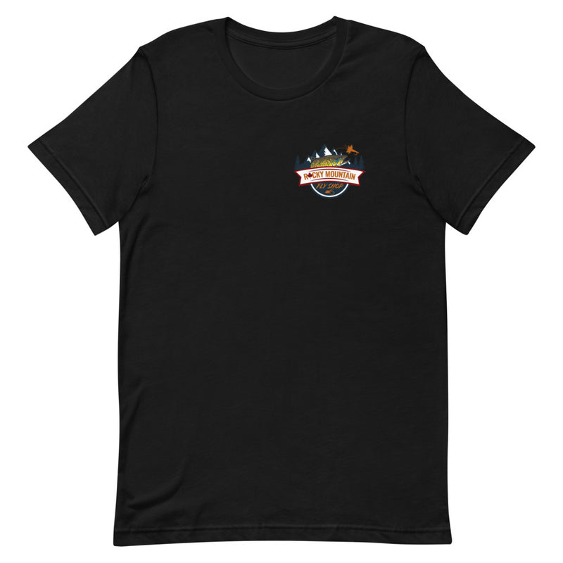 Load image into Gallery viewer, Rocky Mountain Fly Shop - Rocky Mountain &amp; Logo Short-Sleeve Unisex T-Shirt
