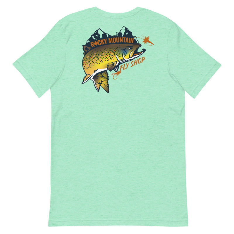 Load image into Gallery viewer, Rocky Mountain Fly Shop - Rocky Mountain &amp; Logo Short-Sleeve Unisex T-Shirt
