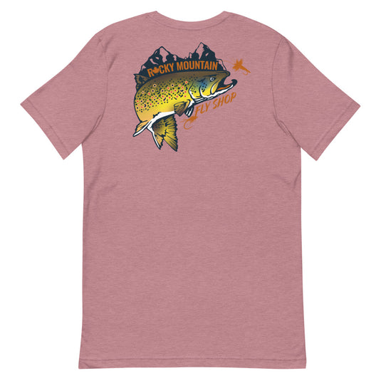 Rocky Mountain Fly Shop - Rocky Mountain & Logo Short-Sleeve Unisex T-Shirt