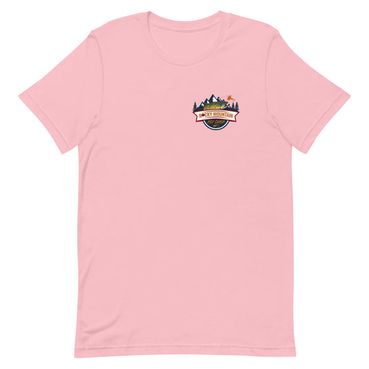 Rocky Mountain Fly Shop - Rocky Mountain & Logo Short-Sleeve Unisex T-Shirt