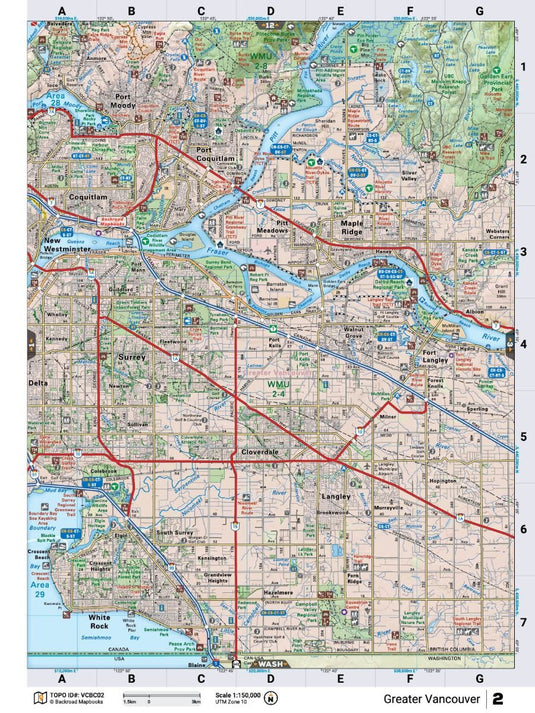 BACKROAD MAPBOOKS - VANCOUVER, COAST & MOUNTAINS BC - 6TH EDITION